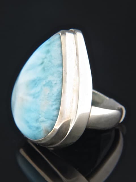 Larimar Ring - Sterling Silver