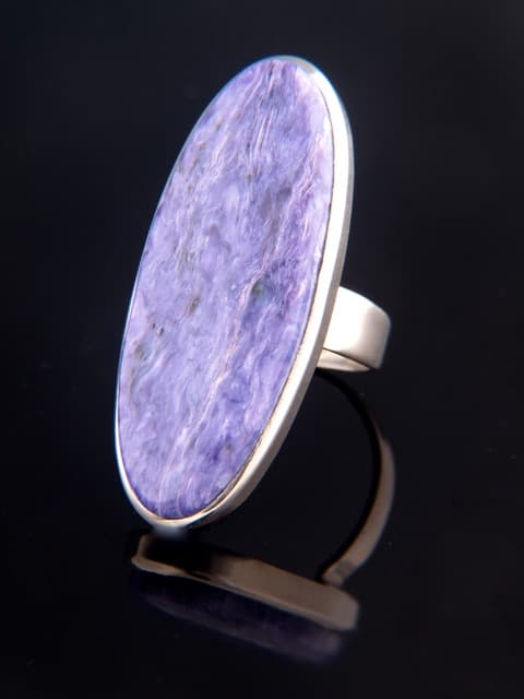Charoite Ring - Sterling Silver