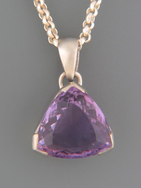 Amethyst Pendant - Sterling Silver
