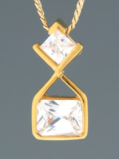 Zircon Pendant - Gold Vermeil