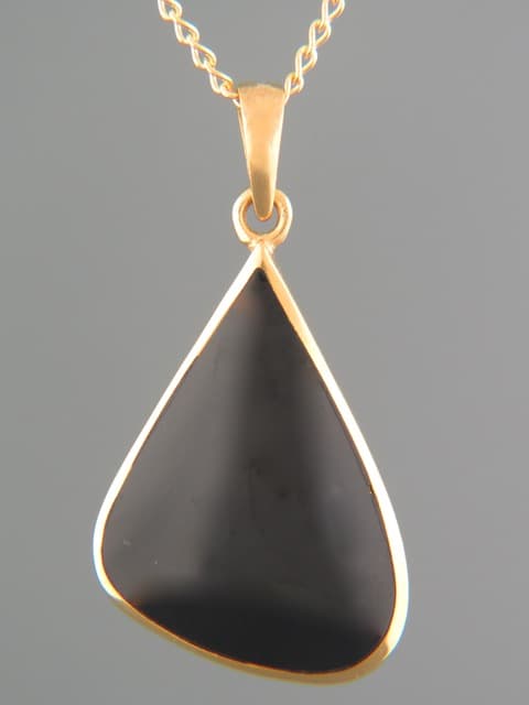 Onyx Pendant - Gold Vermeil