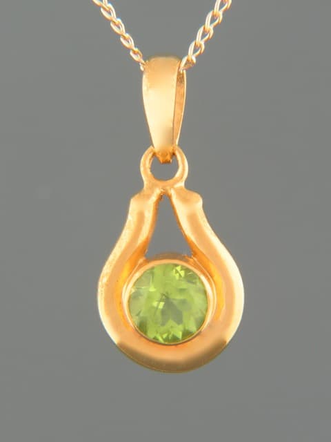 Peridot Pendant - Gold Vermeil