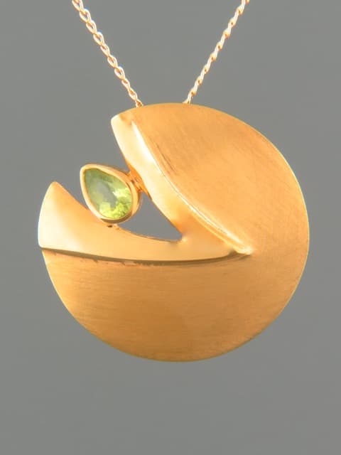 Peridot Pendant - Gold Vermeil