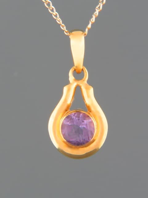 Amethyst Pendant - Gold Vermeil