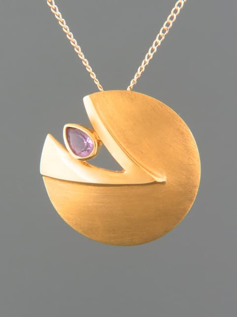 Amethyst Pendant - Gold Vermeil