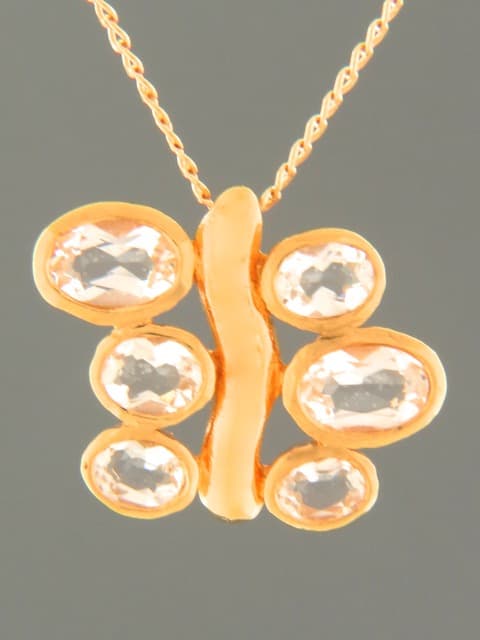 Zircon Pendant - Gold Vermeil