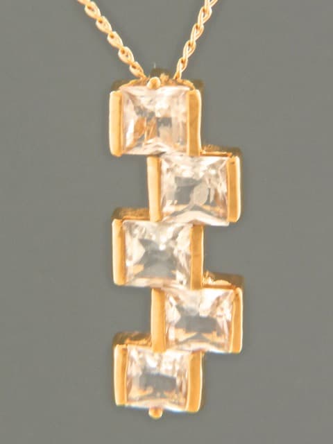Zircon Pendant - Gold Vermeil
