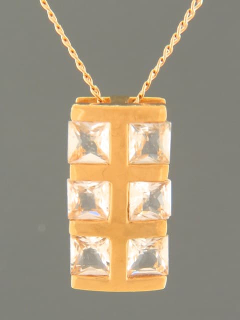 Zircon Pendant - Gold Vermeil