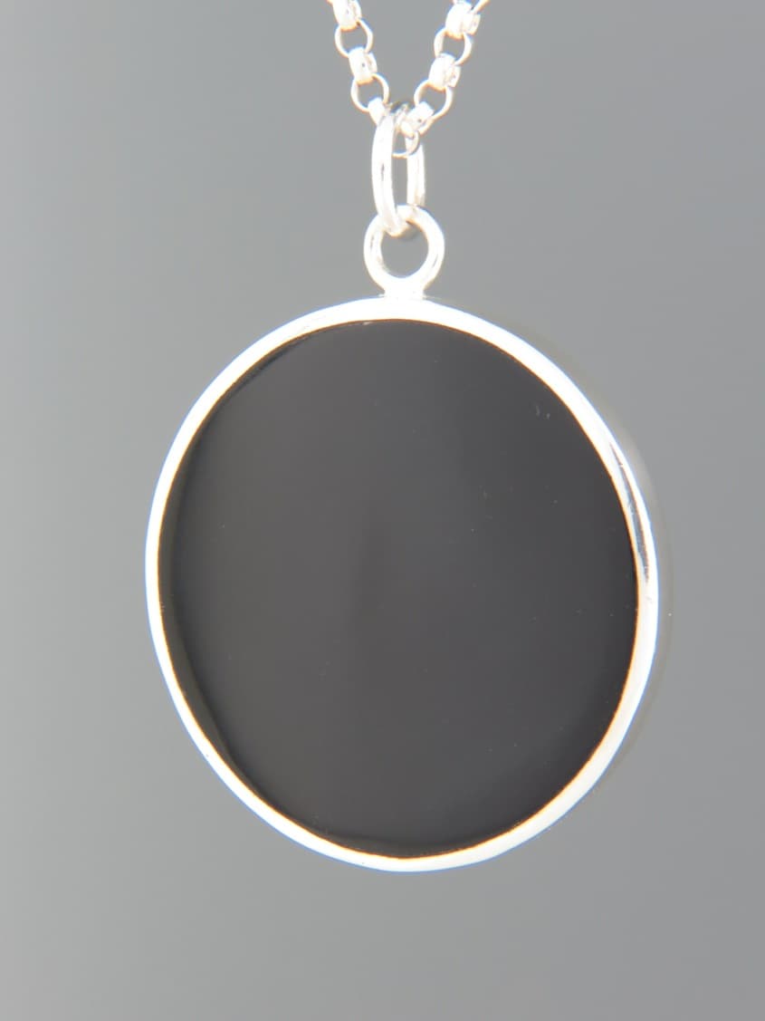 Onyx Pendant - Sterling Silver