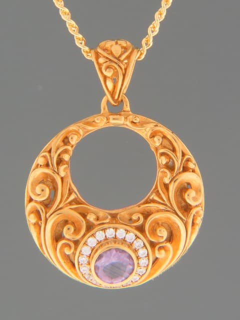 Amethyst Pendant - Gold Vermeil