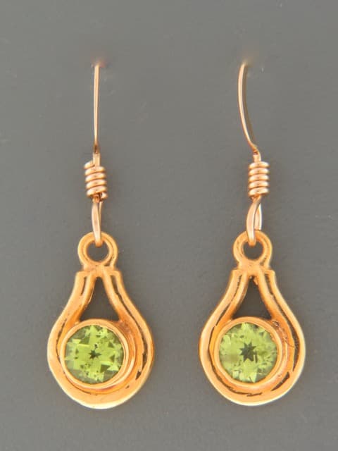 Peridot Earrings - Gold Vermeil
