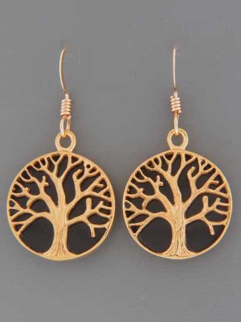 Onyx Earrings - Gold Vermeil
