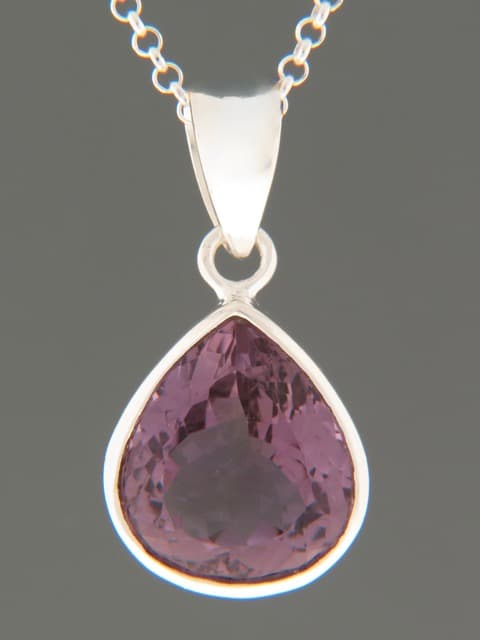 Amethyst Pendant - Sterling Silver