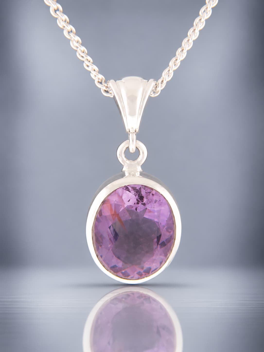 Faceted Amethyst Pendant
