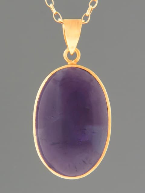 Amethyst Pendant - Gold Vermeil