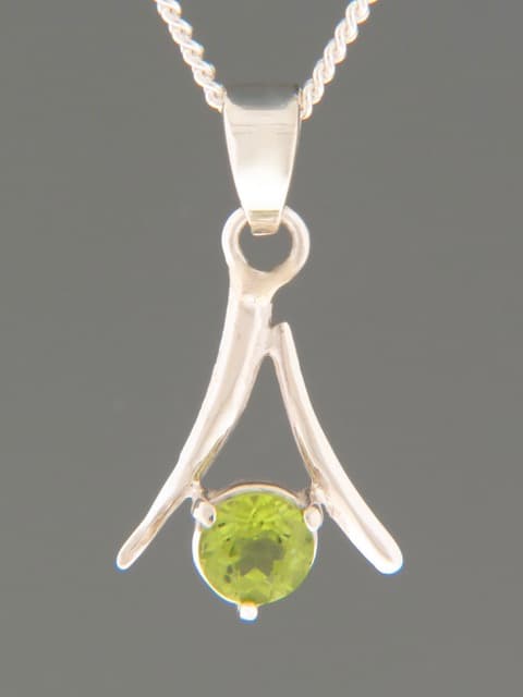 Peridot Pendant - Sterling Silver