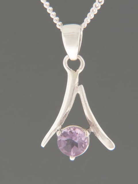 Amethyst Pendant - Sterling Silver
