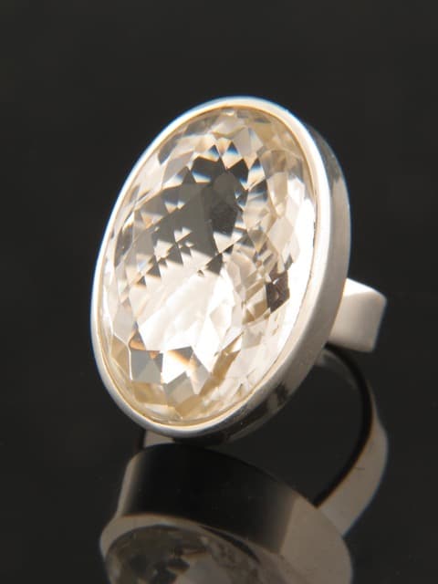 Quartz Crystal Ring - Sterling Silver