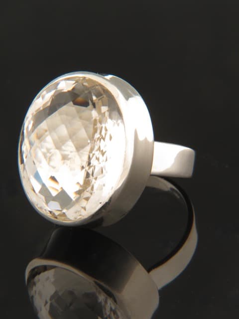 Quartz Crystal Ring - Sterling Silver