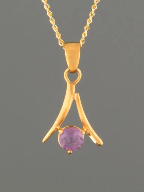 Amethyst Pendant - Gold Vermeil