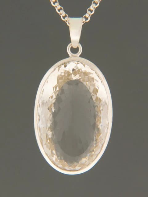 Quartz Crystal Pendant - Sterling Silver
