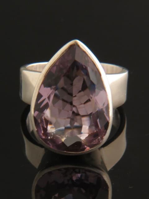 Amethyst Ring - Sterling Silver