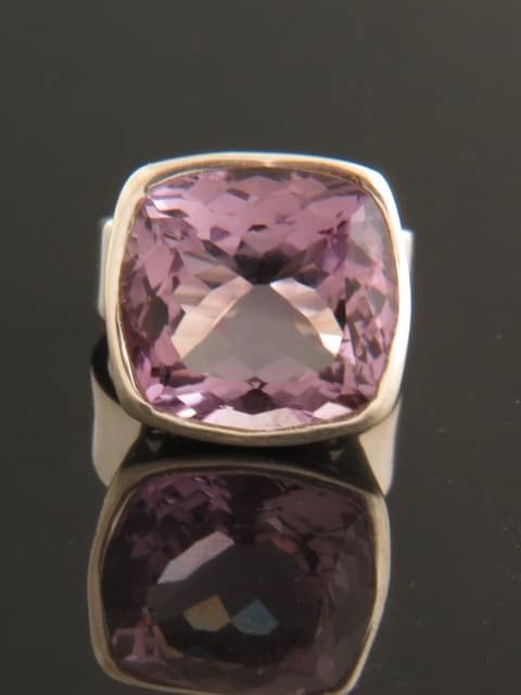 Amethyst Ring - Sterling Silver