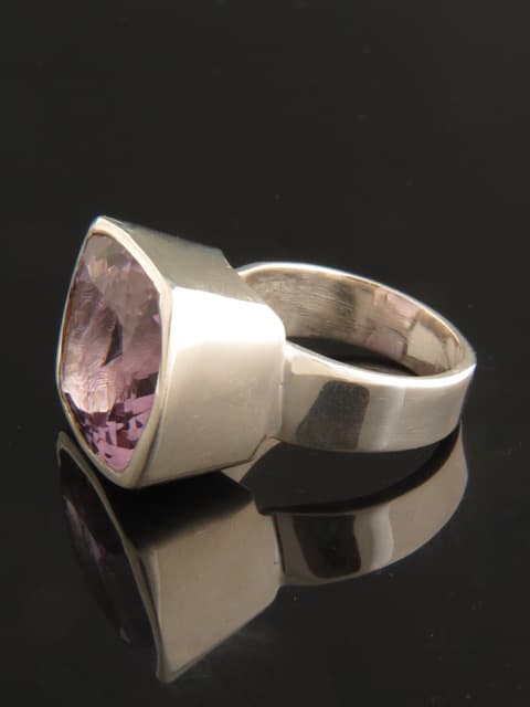 Amethyst Ring - Sterling Silver