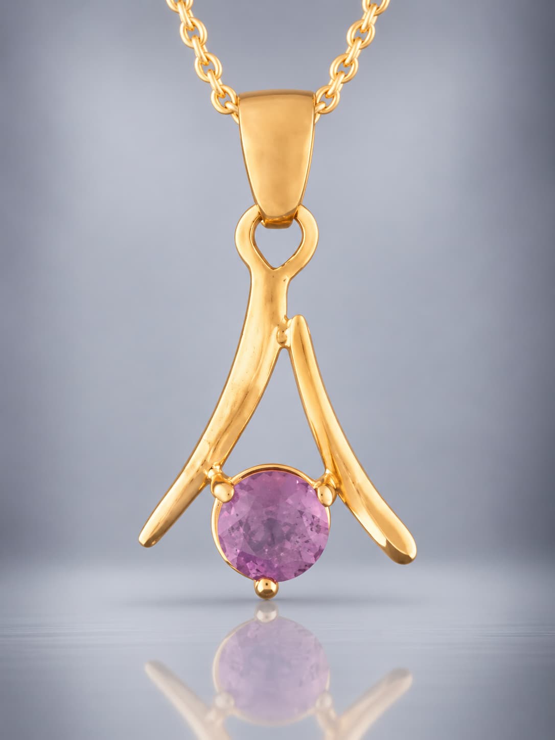 Faceted Amethyst Pendant