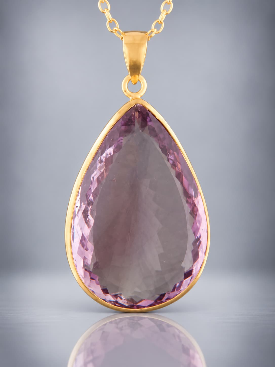 Faceted Amethyst Pendant
