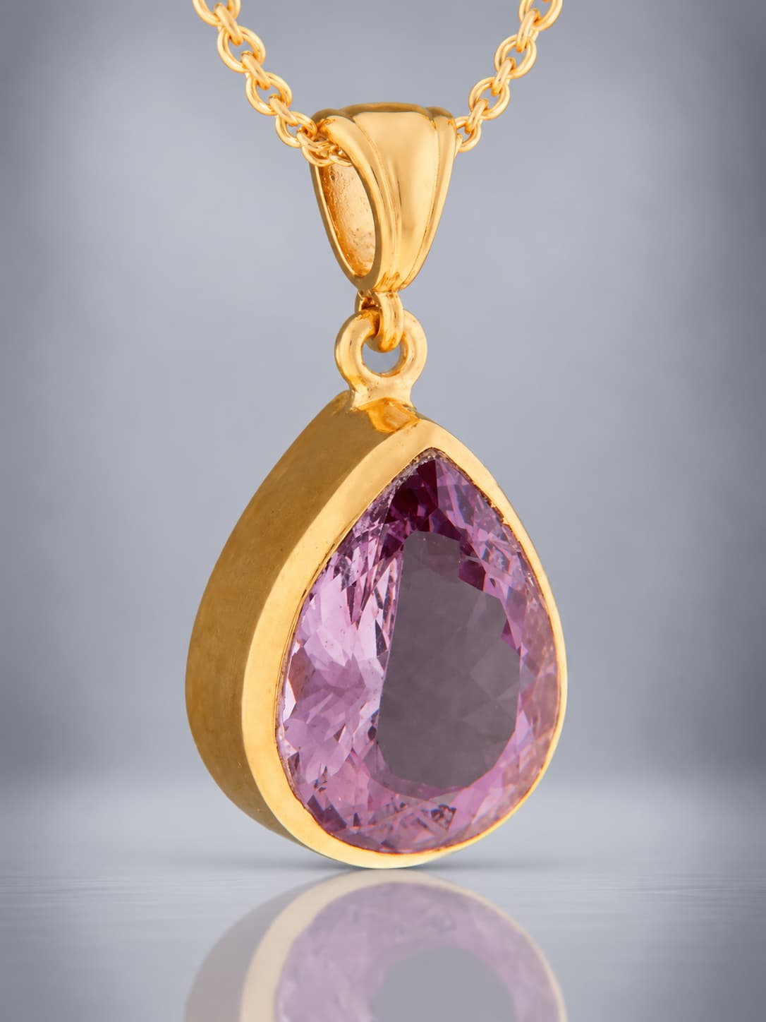 Faceted Amethyst Pendant