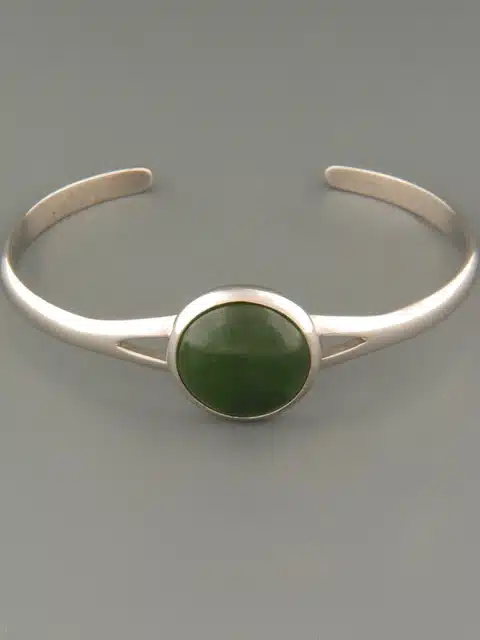 Jade Bracelet - Sterling Silver