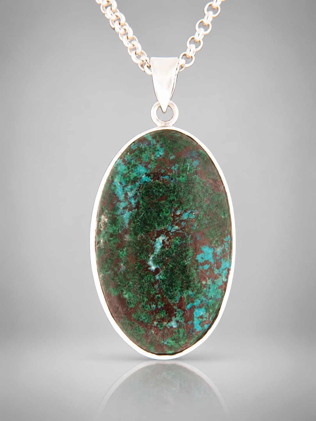 Chrysocolla Sterling Silver pendant