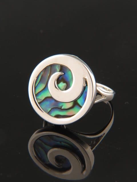 Paua Shell Ring - Sterling Silver