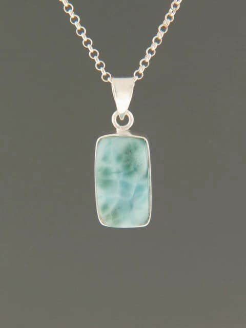Larimar Pendant - Sterling Silver