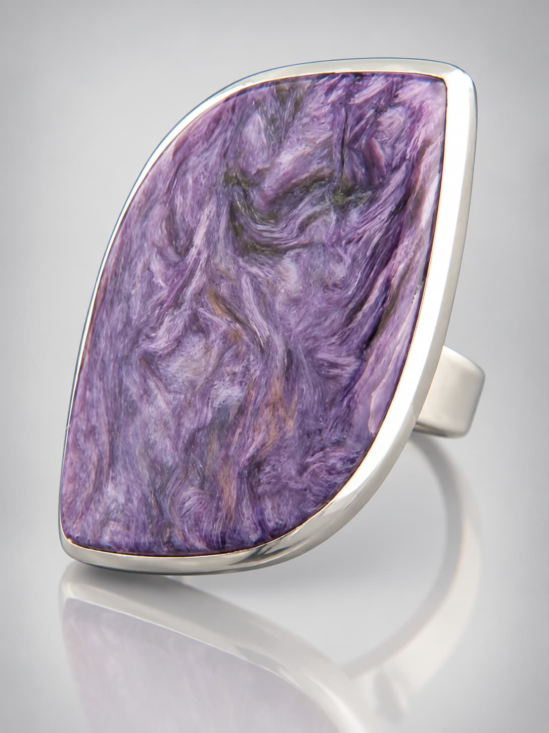 Charoite Ring - Sterling Silver