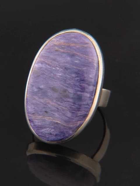 Charoite Ring - Sterling Silver