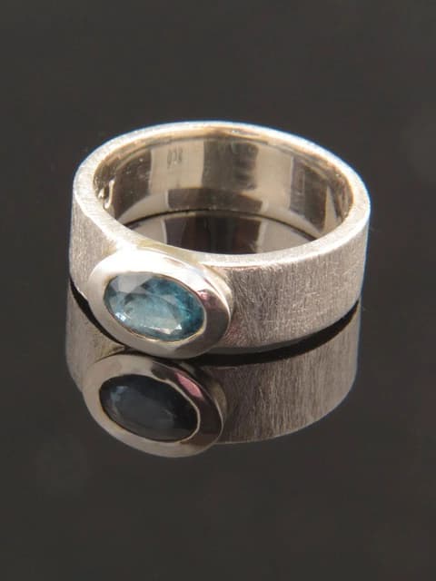 London Blue Topaz Ring - Sterling Silver