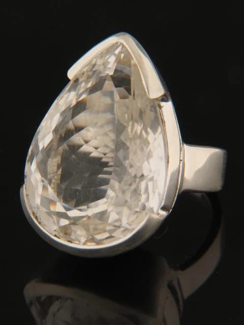 Quartz Crystal Ring - Sterling Silver
