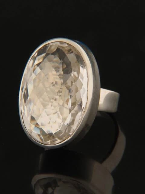 Quartz Crystal Ring - Sterling Silver