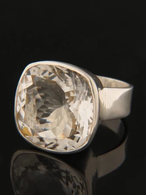 Quartz Crystal Ring - Sterling Silver