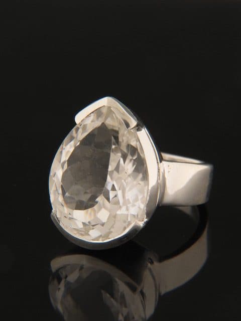Quartz Crystal Ring - Sterling Silver