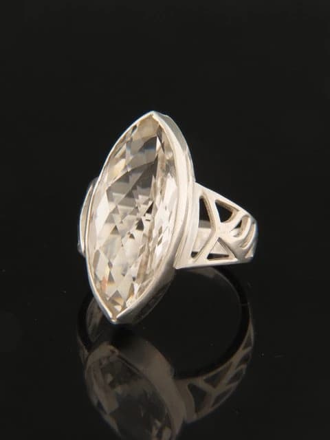 Quartz Crystal Ring - Sterling Silver