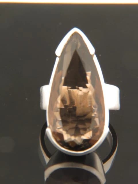 Smokey Quartz Ring - Sterling Silver