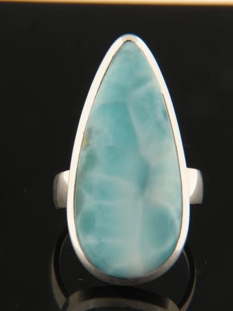 Larimar Ring - Sterling Silver