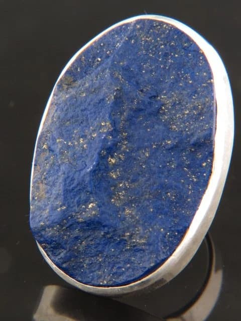 Raw Lapis Lazuli Ring - Sterling Silver