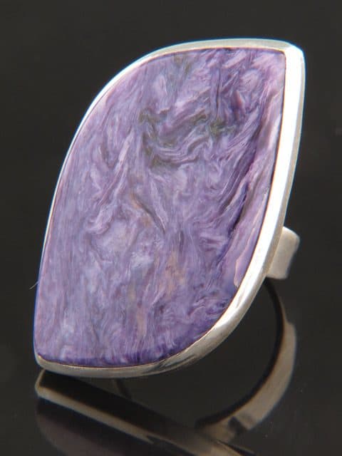 Charoite Ring - Sterling Silver