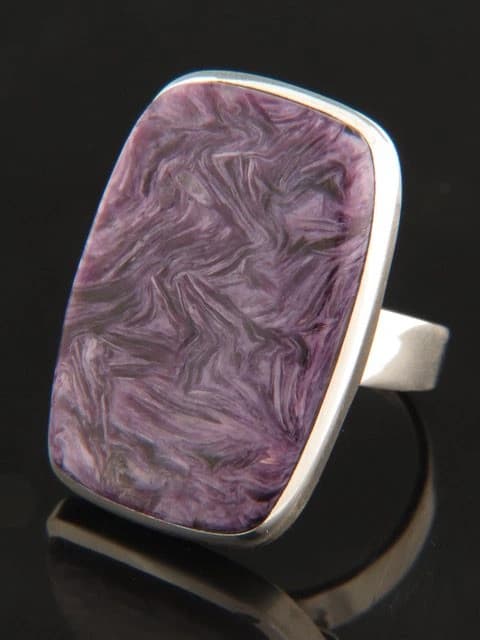 Charoite Ring - Sterling Silver