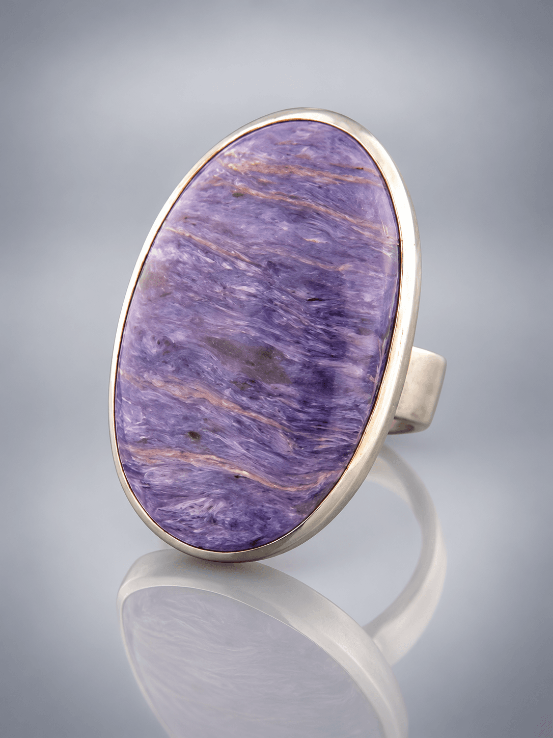 Charoite Ring - Sterling Silver