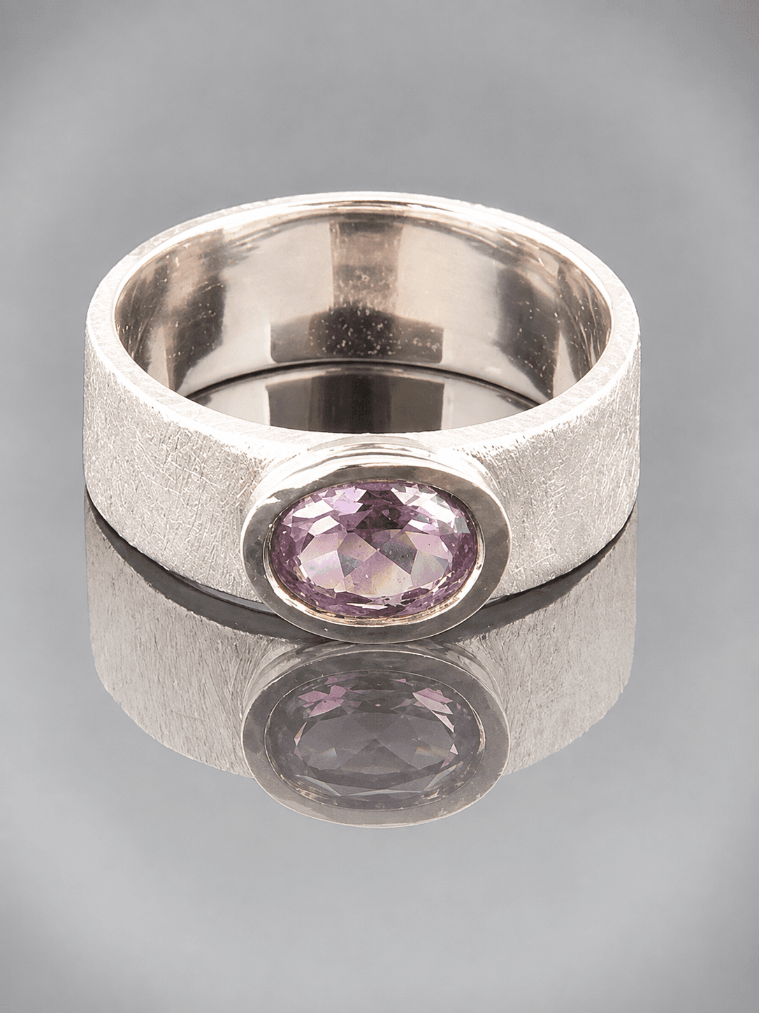 sterling silver amethyst ring